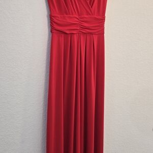IMAN Vibrant Red Maxi Dress